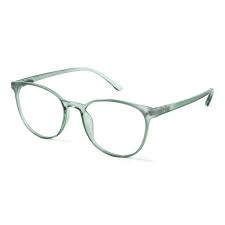 Transparent Mint Square Eyeglasses Frame